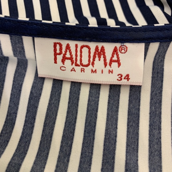 Blue white stripes blouse - Picture 4 of 4